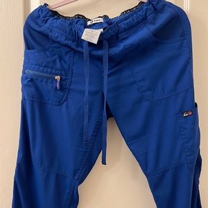 Galaxy blue koi lite scrub pants